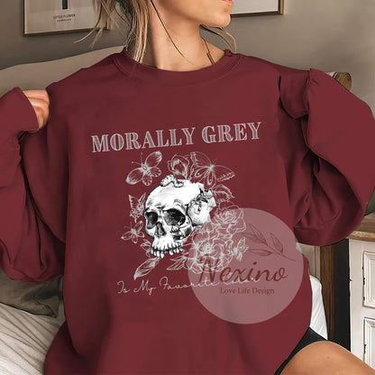 Morally Grey Png, Trendy Dark Romance reader book club Design Shirt Png, Bookish Merch Png, Romance Morally Grey Png, Digital Download