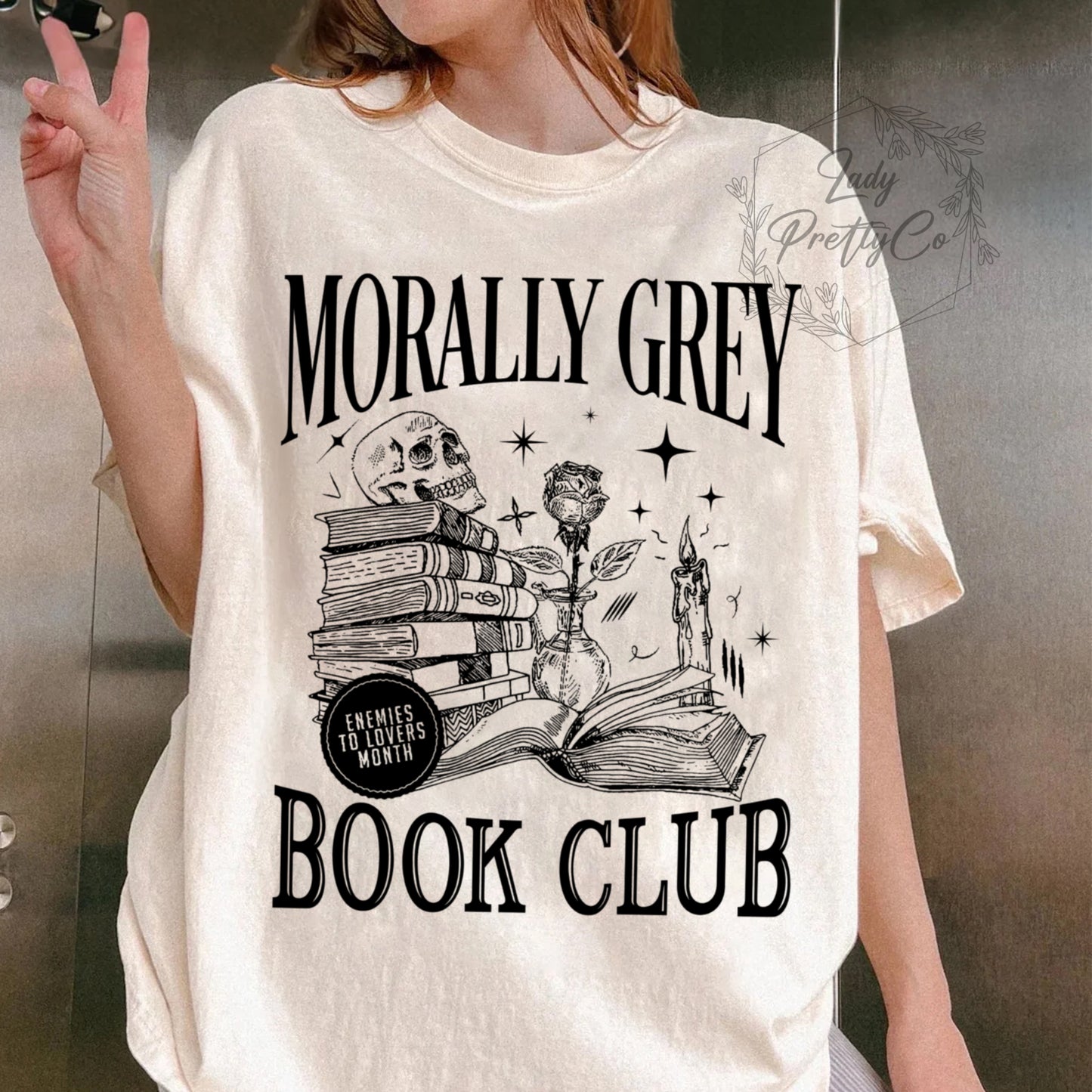 Morally Grey Book Club Sweatshirt | Dark Romance Crewneck, Spooky Season Sweatshirt, Bookish Shirt Vintage Bookish Shirt For Book Lover Gift