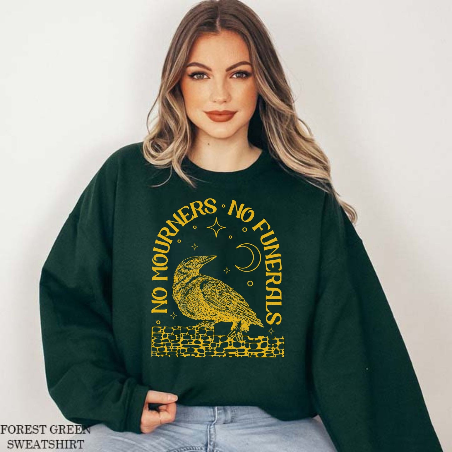 Retro Six Of Crows T- Shirt, No Mourners No Funerals Sweatshirt ,  No Mourners Club Tee, Six of Crows, bookish T- Shirt