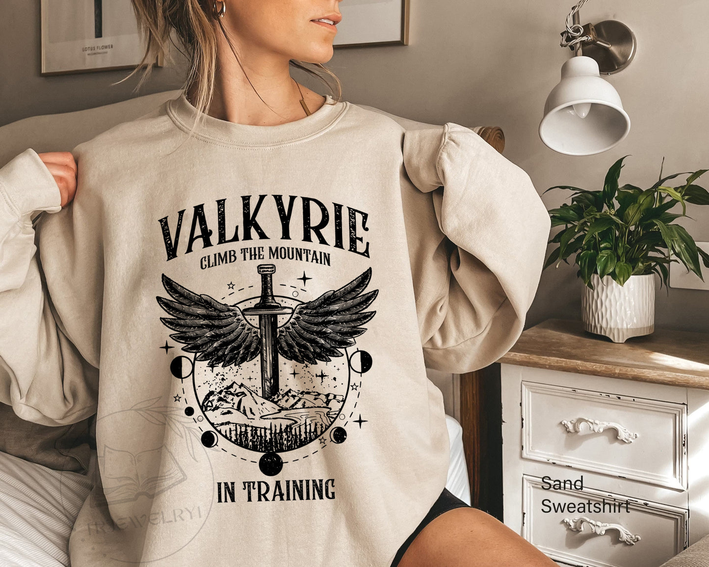 The Night Court Comfort Shirt, Valkyrie in Training Sweatshirt, Nesta Archeron Gwyn Emerie Cassian Azriel Illyrian Training Camp Velaris TOG