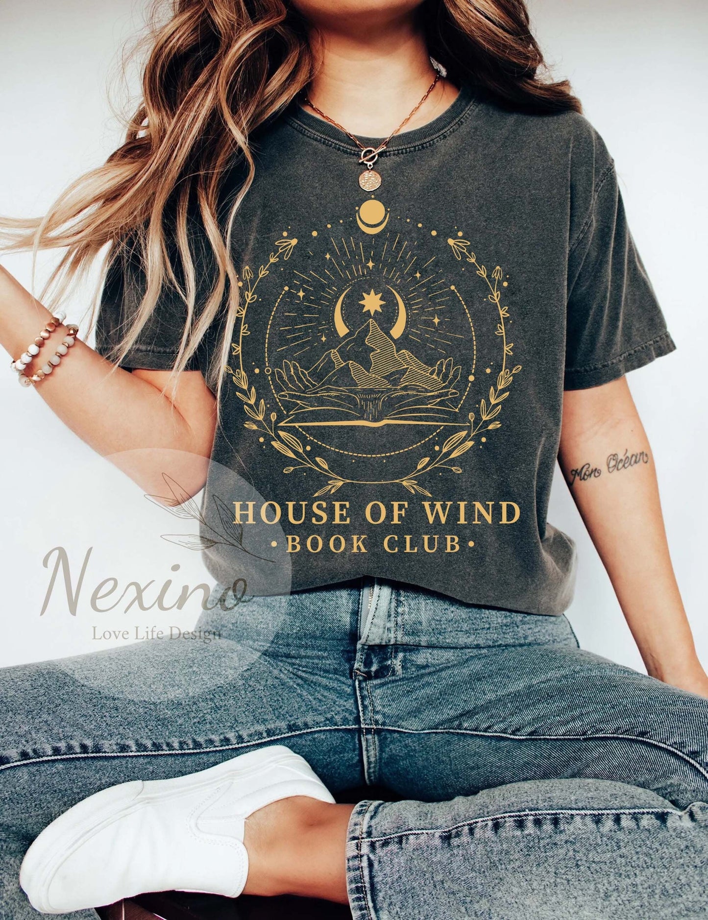 Library Velaris ACOTAR Illustrated Shirt, House Of Wind Shirt, Night Court Throne Of Glass Crescent City Artwork Inspired, ACOTAR fan gift