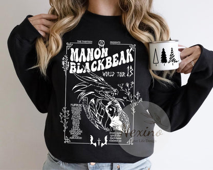 Manon Blackbeak Throne of Glass Shirt, Sarah J Maas Sweatshirt, Merch Rowan, Rowan Whitethorn Crescent City Rhysand Ruhn Danaan Shirt