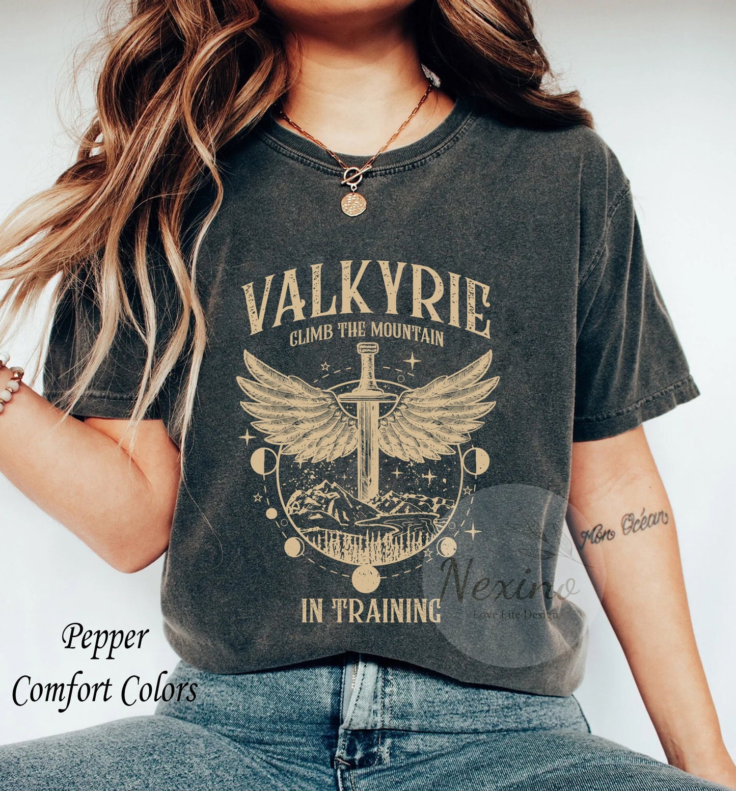 The Night Court Comfort Shirt, Valkyrie in Training Sweatshirt, Nesta Archeron Gwyn Emerie Cassian Azriel Illyrian Training Camp Velaris TOG