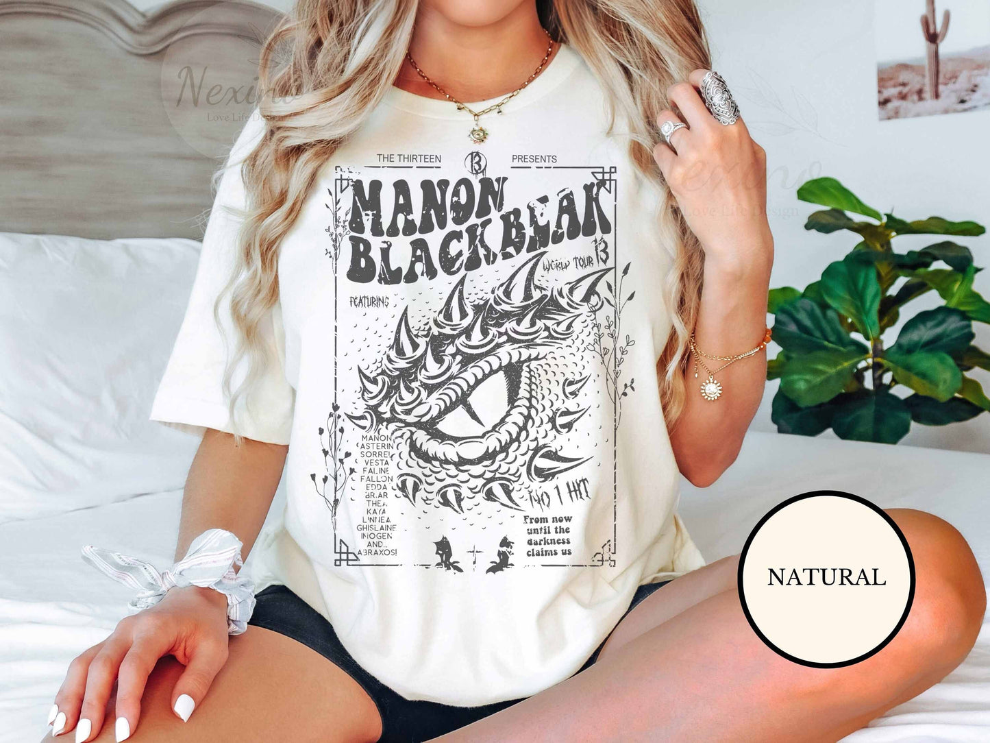 Manon Blackbeak, Throne of Glass Shirt, Sarah J Maas Merch, Crescent City, The Thirteen shirt, Manon Blackbeak Merch, Bookish Tee, SJM Merch