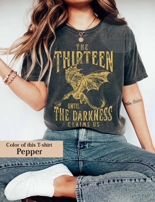 The Thirteen Until the Darkness Claims Us Shirt, Sarah J Maas, Sjm Shirt, Throne of Glass Merch, ACOTAR Crescent City Rhysand Velaris