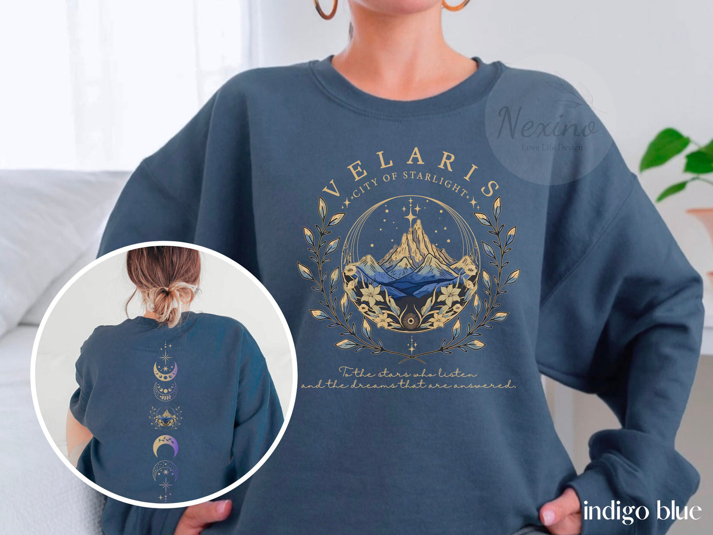 Velaris City Of Starlight 2 sides Shirt, Velaris Sweatshirt, The Night Court Shirt,SJM sweater, City of Starlight Sweater, ACOTAR T-Shirt