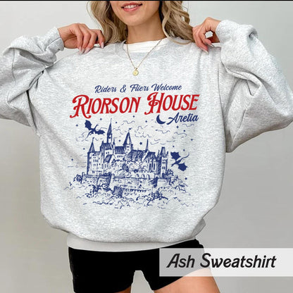 Xaden Riorson House Tee, Iron Flame Shirt, Fourth Wing Merch, Violet Sorrengail Silver One Basgiath War College Dragon Rider Bookish Gift