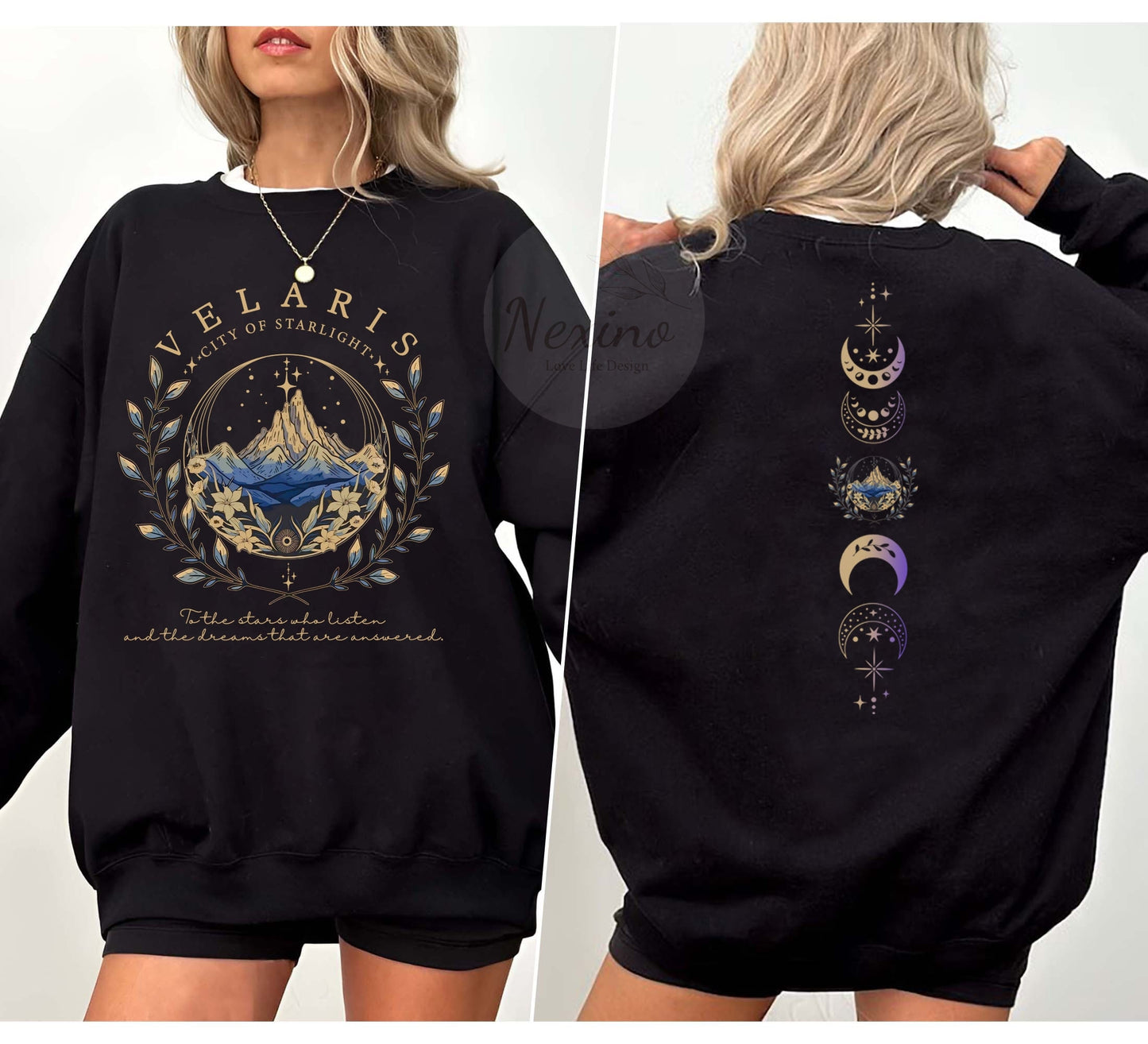 Velaris City Of Starlight 2 sides Shirt, Velaris Sweatshirt, The Night Court Shirt,SJM sweater, City of Starlight Sweater, ACOTAR T-Shirt