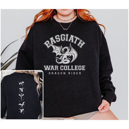 Basgiath Sweatshirt | Book Lover Shirt | War College Sweater | Bookish Shirt | Fourth Wing Shirt | Dragon Rider | Bookish Shirt