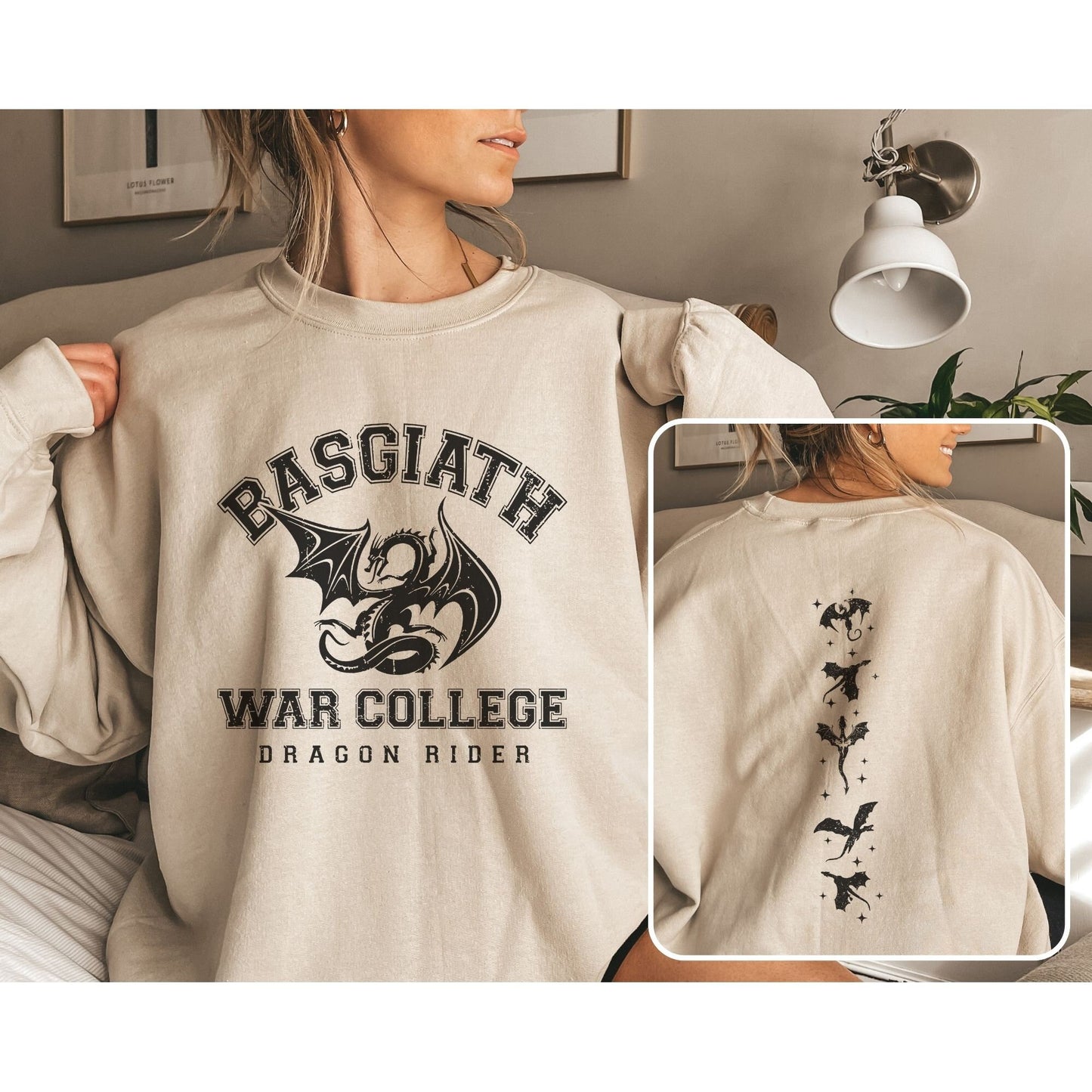 Basgiath Sweatshirt | Book Lover Shirt | War College Sweater | Bookish Shirt | Fourth Wing Shirt | Dragon Rider | Bookish Shirt