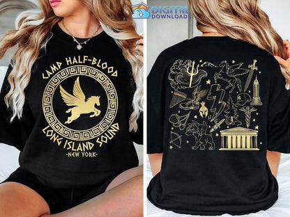 Two-sided Camp Half Blood Sweatshirt, Percy Jackson Sweatshirt, Long Island Sound Shirt, Percy Jackson and the Olympians Shirt, Trendy Shirt