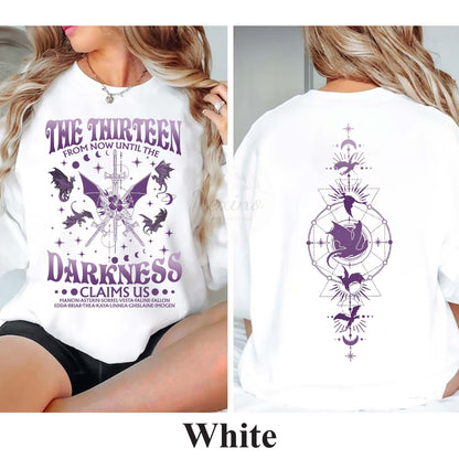 The Thirteen Throne Of Glass Comfort Colors Shirt, From Now Until The Darkness Claims Us, Throne Of Glass SJM Merch, We Are The Thirteen