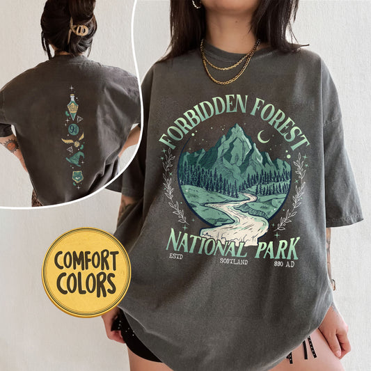 National Park Wizard Png Instant Download, Forbidden Forest Shirt Design, HP Inspired Png Shirt Wizarding World, Bookish Gift for Fan