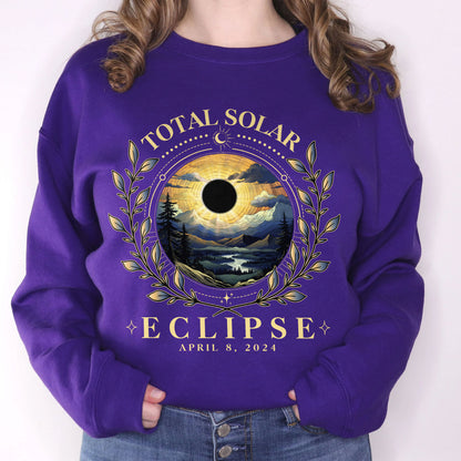 Total Solar Eclipse Watching PNG, Path of Totality Eclipse, Celestial Shirts, Aesthetic April 8 2024, Retro Solar Eclipse Tee, PNG