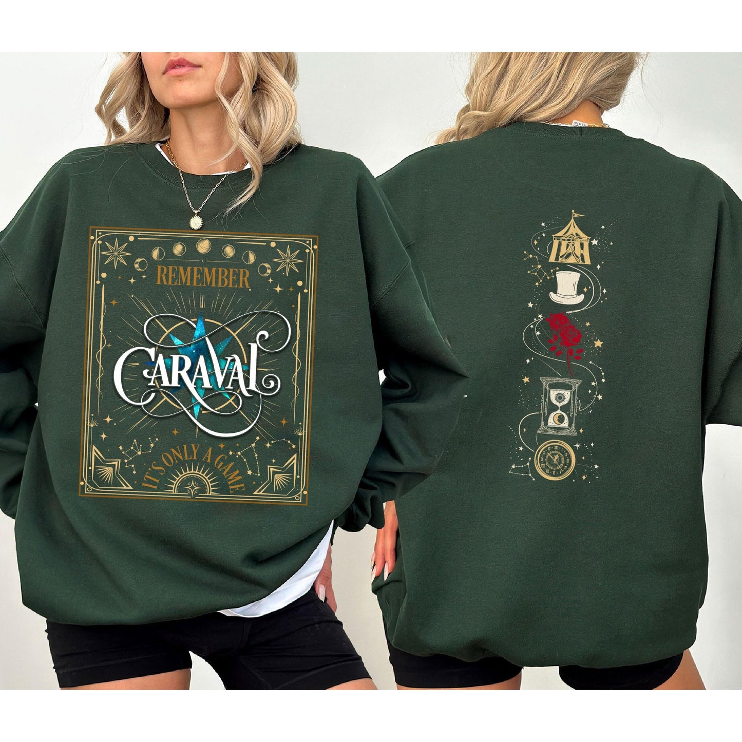 Caraval Sweatshirt, Remember It's Only A Game Caraval Shirt, Legendary Booktok Shirt, Stephanie Garber, Bookish Shirts, Romantasy Book Lover