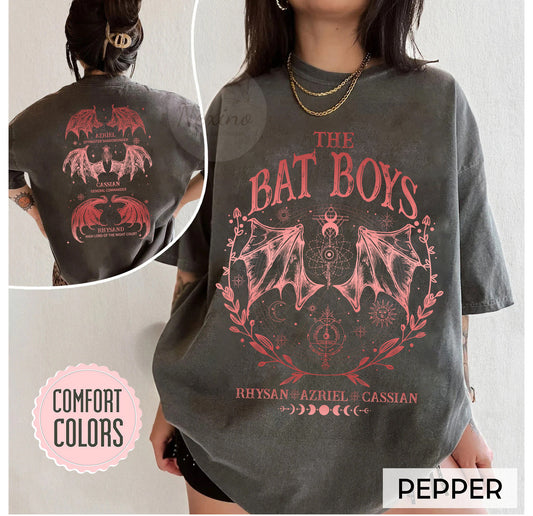 The Bat Boys Comfort Colors Shirt, Acotar Merch Sweatshirt, The Night Court Illyrians, A Court of Thorns and Roses Rhysand Cassian Azriel