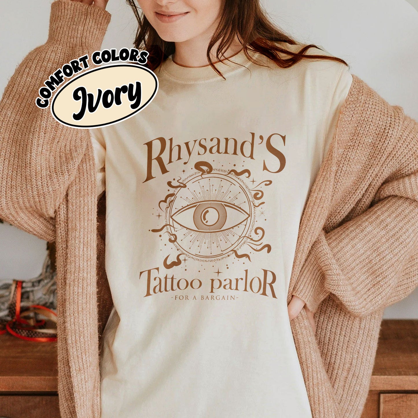 Rhysand's Tattoo Parlor Comfort Colors Shirt, Rhysand Shirt, Acotar Velaris Shirt, Feyre And Rhysand, Bookish Shirt, Acotar Fan Gift