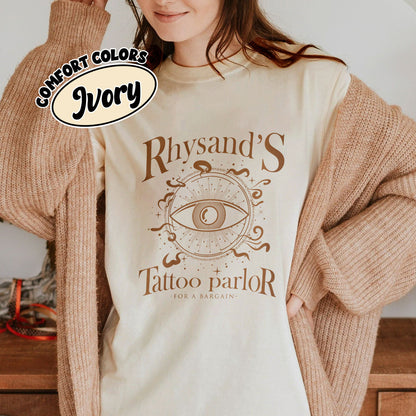 Rhysand's Tattoo Parlor Comfort Colors Shirt, Rhysand Shirt, Acotar Velaris Shirt, Feyre And Rhysand, Bookish Shirt, Acotar Fan Gift