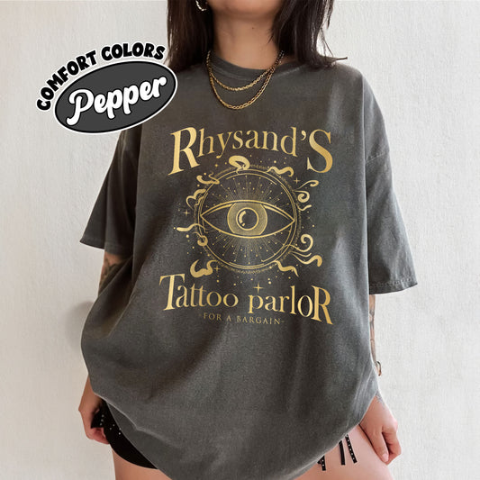 Rhysand's Tattoo Parlor Comfort Colors Shirt, Rhysand Shirt, Acotar Velaris Shirt, Feyre And Rhysand, Bookish Shirt, Acotar Fan Gift