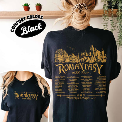 Romantasy Music Fest Comfort Colors Shirt, Fantasy Romance Reader Merch, Morally Grey Book Club Shirt, Smut Gift, Dark Romance Reader