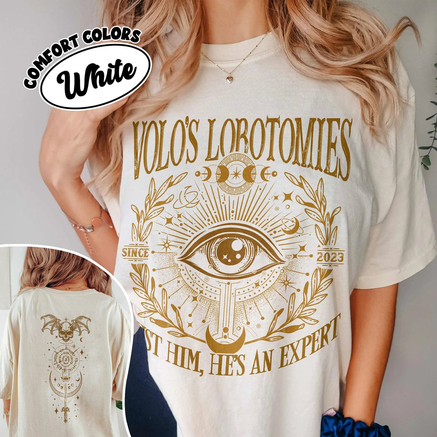 Volo's Lobotomies Comfort Colors Shirt, I Got My Lobotomy At Volo'S Shirts, Dark Humor Tee, Astarion BG3 Shirts, High Elf Gaming Apparel