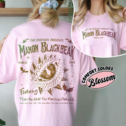 Manon Blackbeak Throne of Glass Comfort Colors Shirt, The Thirteen Shirts, From Now Until The Darkness Claims Us Tee, ACOTAR Crescent City