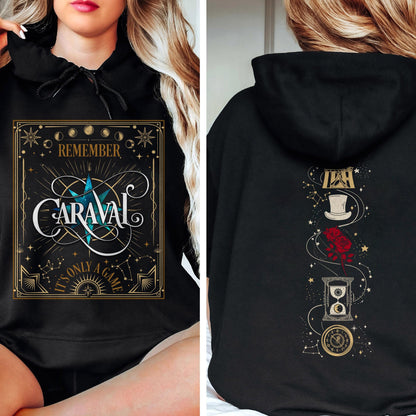 Caraval Sweatshirt, Remember It's Only A Game Caraval Shirt, Legendary Booktok Shirt, Stephanie Garber, Bookish Shirts, Romantasy Book Lover