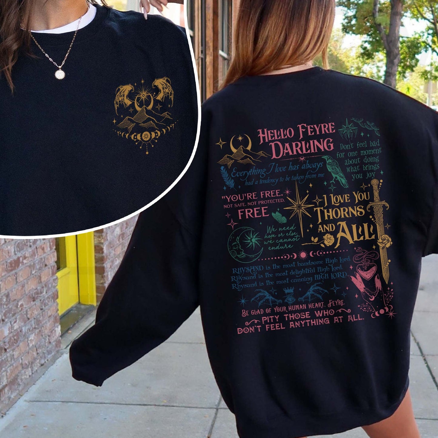 Acotar Fan Sweatshirt, Velaris City of Starlight Sweatshirt, Hello Feyre Darling Shirt, House of Wind Shirt, A Court of Thorns and Roses