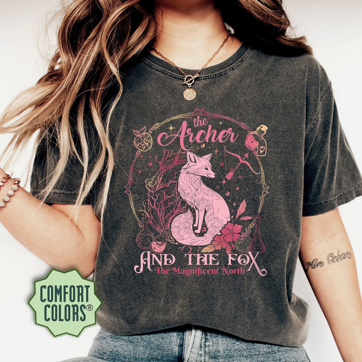 Ballad Of The Archer And The Fox Comfort Colors Shirt, The Archer And The Fox Shirt, Once Upon A Broken Heart Shirt, Bookish Shirt