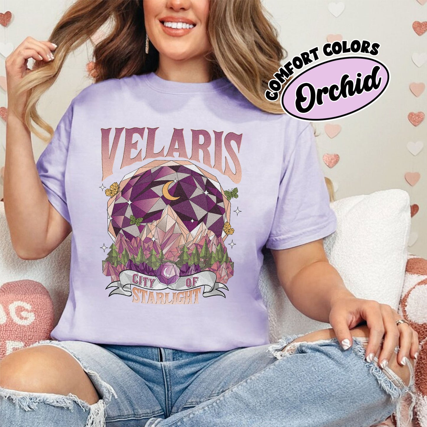 Acotar Velaris City of Starlight Comfort Colors Shirt, The Night Court Trendy Tee, A Court of Thorns and Roses Merch, SJM Merch