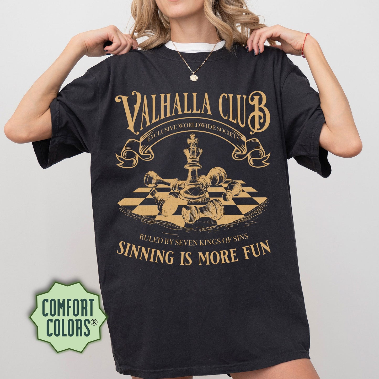 Valhalla Club Comfort Colors Shirt, Twisted Love Shirt, Twisted Series Merch, King of Wrath, Romance Book Shirt, Book Lover Gift,Alex Volkov