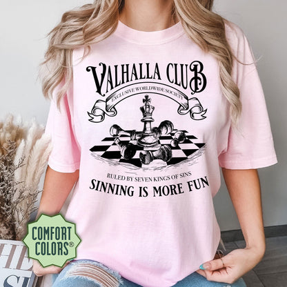 Valhalla Club Comfort Colors Shirt, Twisted Love Shirt, Twisted Series Merch, King of Wrath, Romance Book Shirt, Book Lover Gift,Alex Volkov