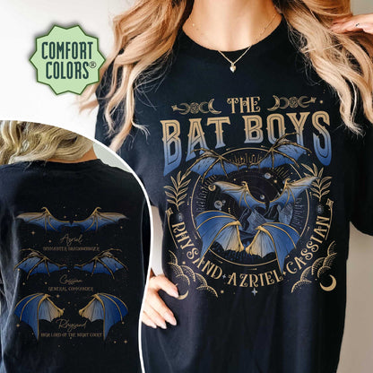 Bat Boys Wings Comfort Colors, Acotar Tshirt Bat Boys, Bat Boys Shirt, Crescent City Sweatshirt, Acotar Merch Cassian, Sjm Merch