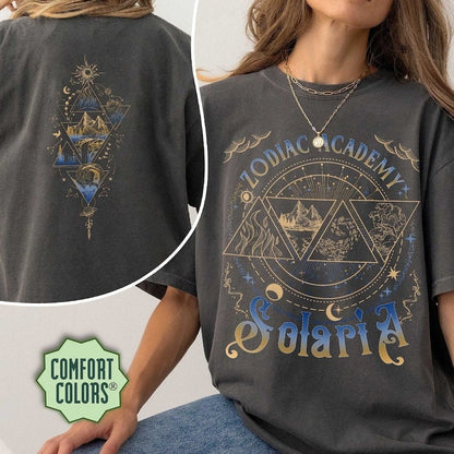 Zodiac Academy Solaria Comfort Colors Shirt, Zodiac Academy Merch, Vega Twins Shirt, Zodiac Signs,Celestial Heirs Shirt, Ruthless Boys Shirt