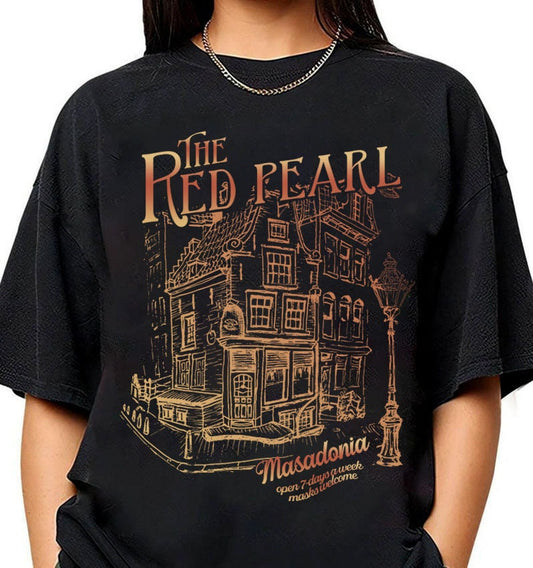 FBAA The Red Pearl Shirt | From Blood And Ash Casteel Da'Neer Poppy Balfour Bookish Merch JLA bookish shirt gift Masadonia Solis Atlanian