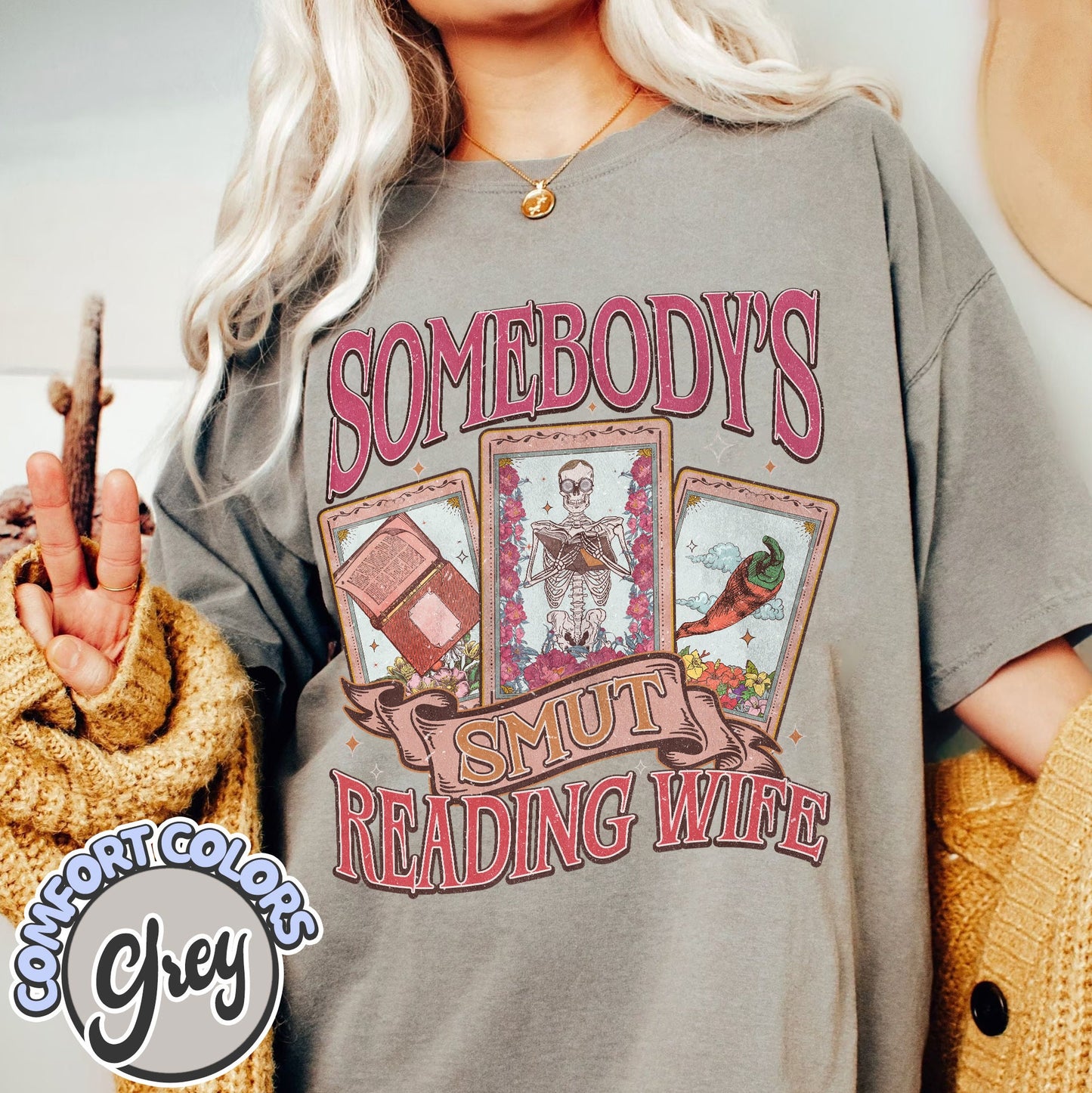 Smutty Book Club Comfort Colors Shirt,Somebody's Smut Reading Wife Shirt,Dark Romance Book Club Shirt,Spicy Book Club Shirt, Book Lover Gift