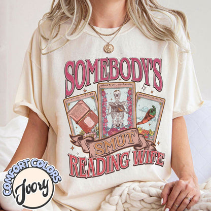 Smutty Book Club Comfort Colors Shirt,Somebody's Smut Reading Wife Shirt,Dark Romance Book Club Shirt,Spicy Book Club Shirt, Book Lover Gift