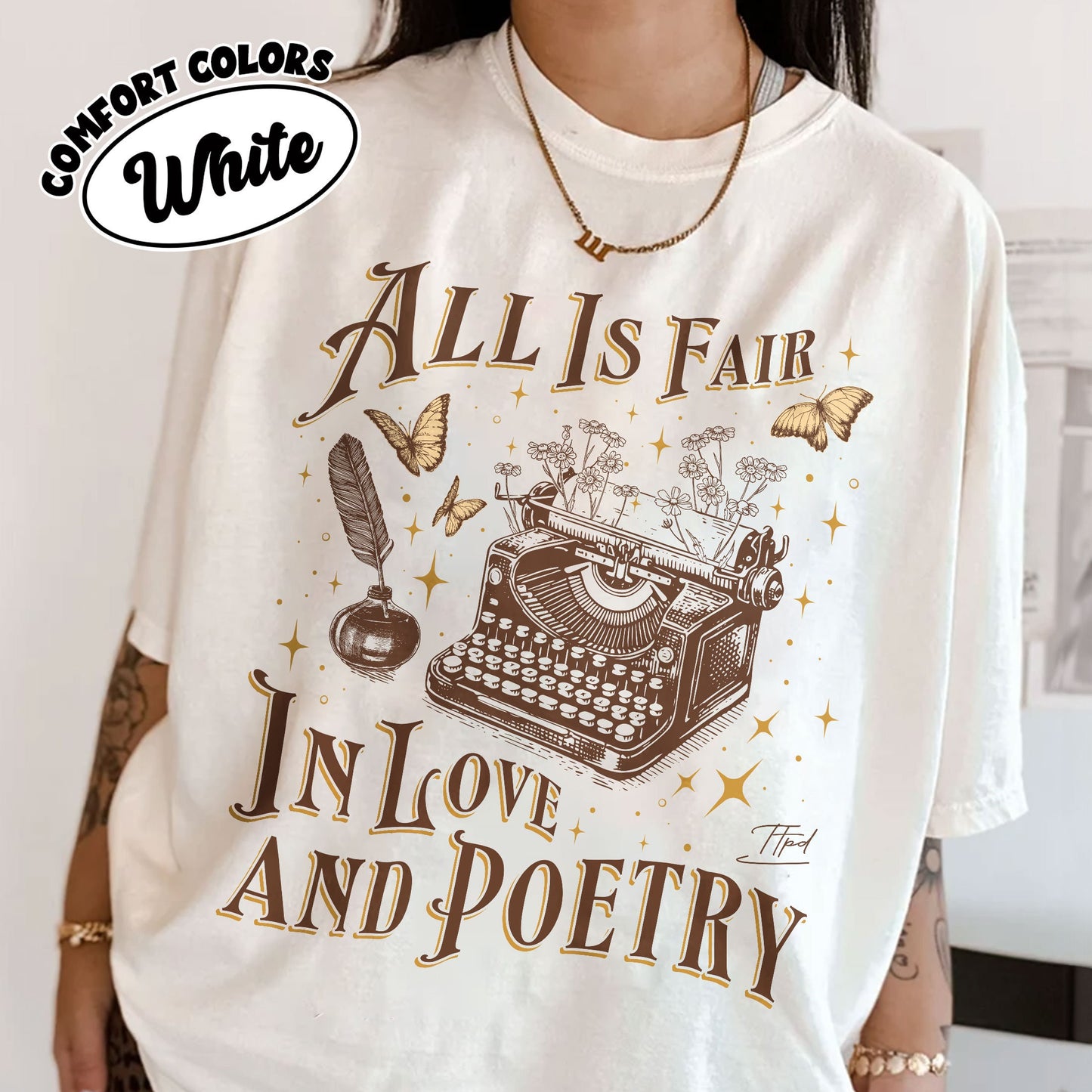 All's Fair In Love And Poetry Comfort Colors Shirt, Tortured Poets Department Tee, New Album Unisex Tshirt