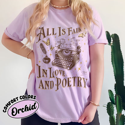 All's Fair In Love And Poetry Comfort Colors Shirt, Tortured Poets Department Tee, New Album Unisex Tshirt