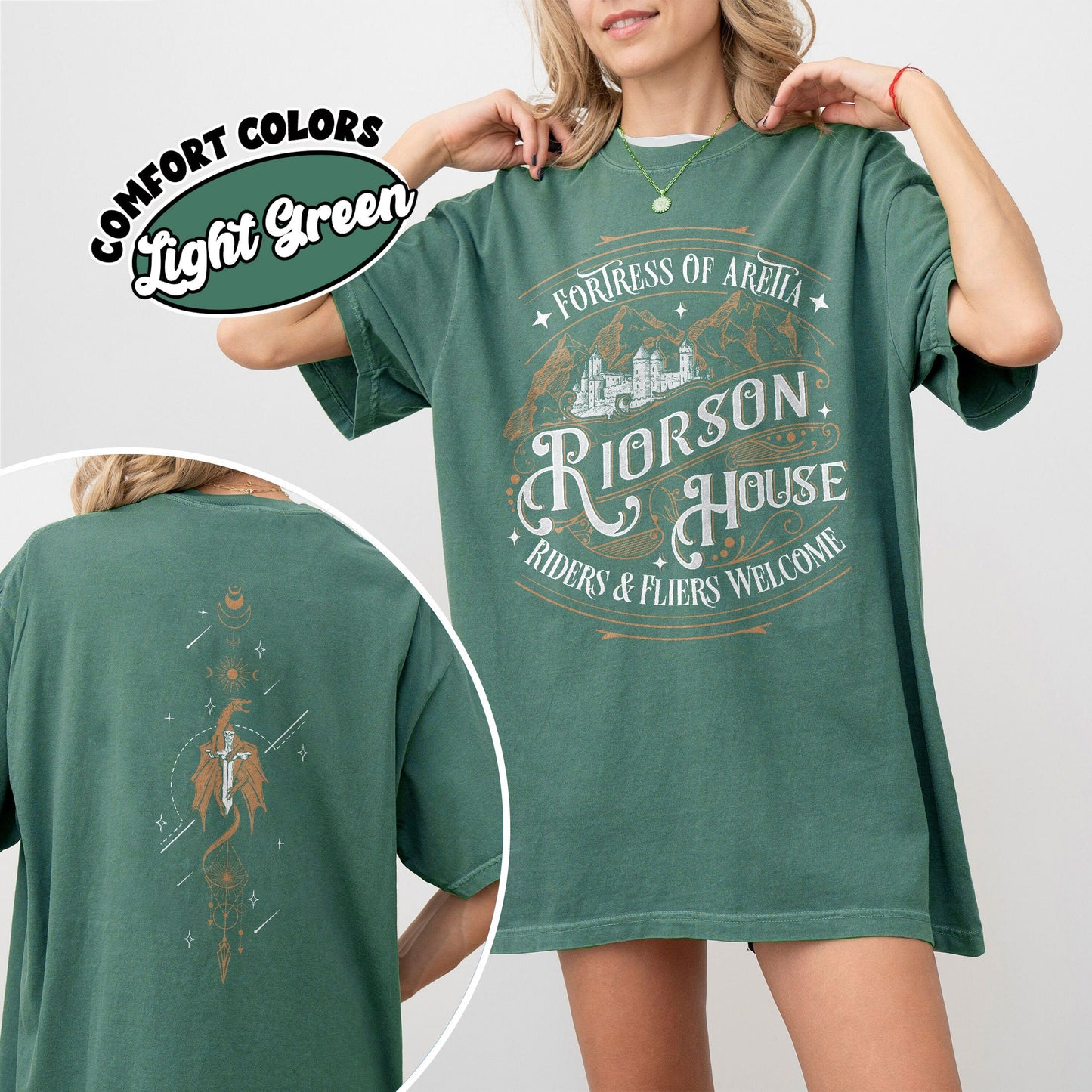 Riorson House Comfort Colors Shirt, Fortress Of Aretia Shirts, Rebecca Inspired Merch, Violent Little Thing, Fourth Wing Tee, Bookish Gift