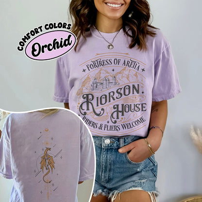 Riorson House Comfort Colors Shirt, Fortress Of Aretia Shirts, Rebecca Inspired Merch, Violent Little Thing, Fourth Wing Tee, Bookish Gift