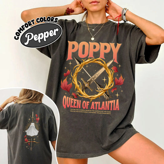 Blood And Ash Fan Comfort Colors Shirt, Poppy Queen Of Atlantia Shirts, From Blood And Ash T Shirt, JLA Inspired Merch, Gift For Book Lover