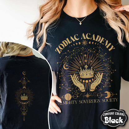 Zodiac Academy Comfort Colors Shirt, Celestial Heirs Band Shirt, Darius Acrux, Vega Twins, Professor Lance Orion, Almighty Sovereign Society