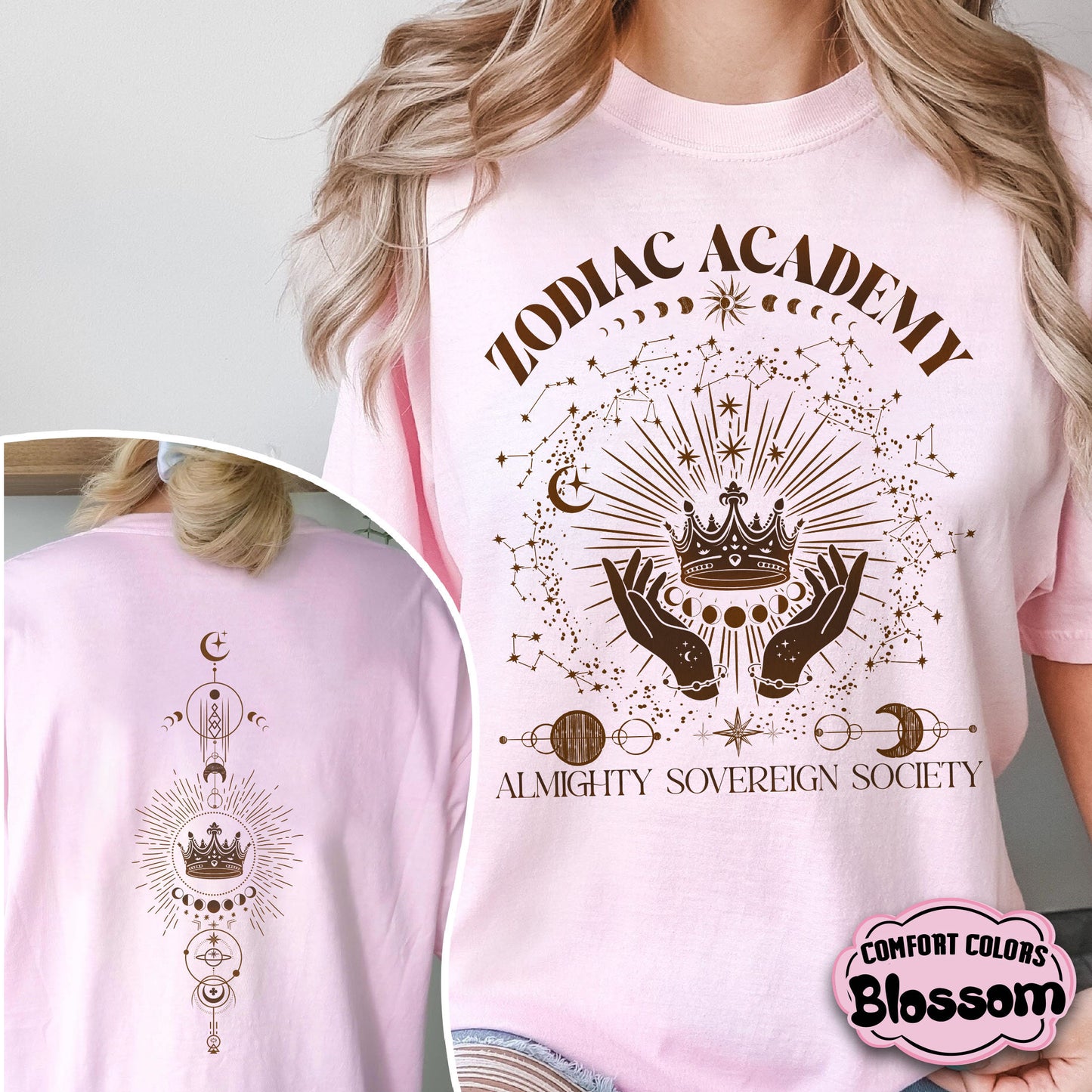 Zodiac Academy Comfort Colors Shirt, Celestial Heirs Band Shirt, Darius Acrux, Vega Twins, Professor Lance Orion, Almighty Sovereign Society