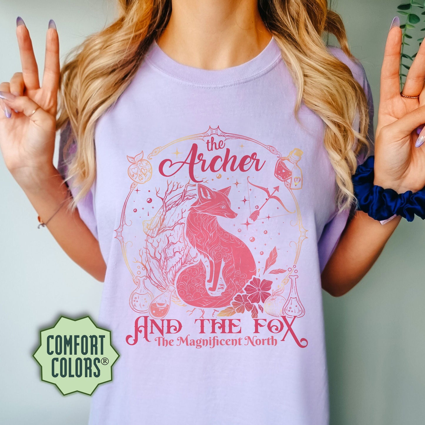 Ballad Of The Archer And The Fox Comfort Colors Shirt, The Archer And The Fox Shirt, Once Upon A Broken Heart Shirt, Bookish Shirt