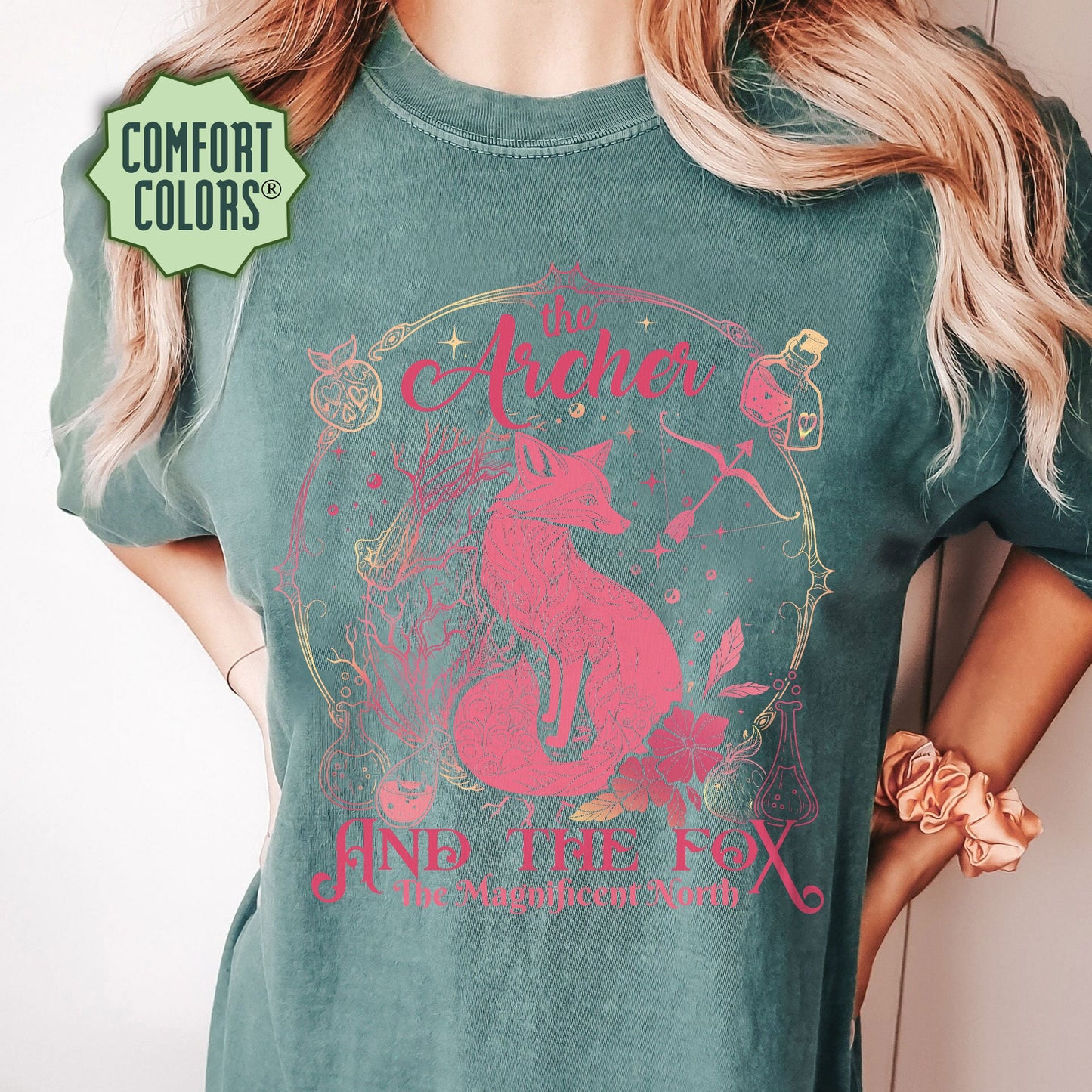 Ballad Of The Archer And The Fox Comfort Colors Shirt, The Archer And The Fox Shirt, Once Upon A Broken Heart Shirt, Bookish Shirt