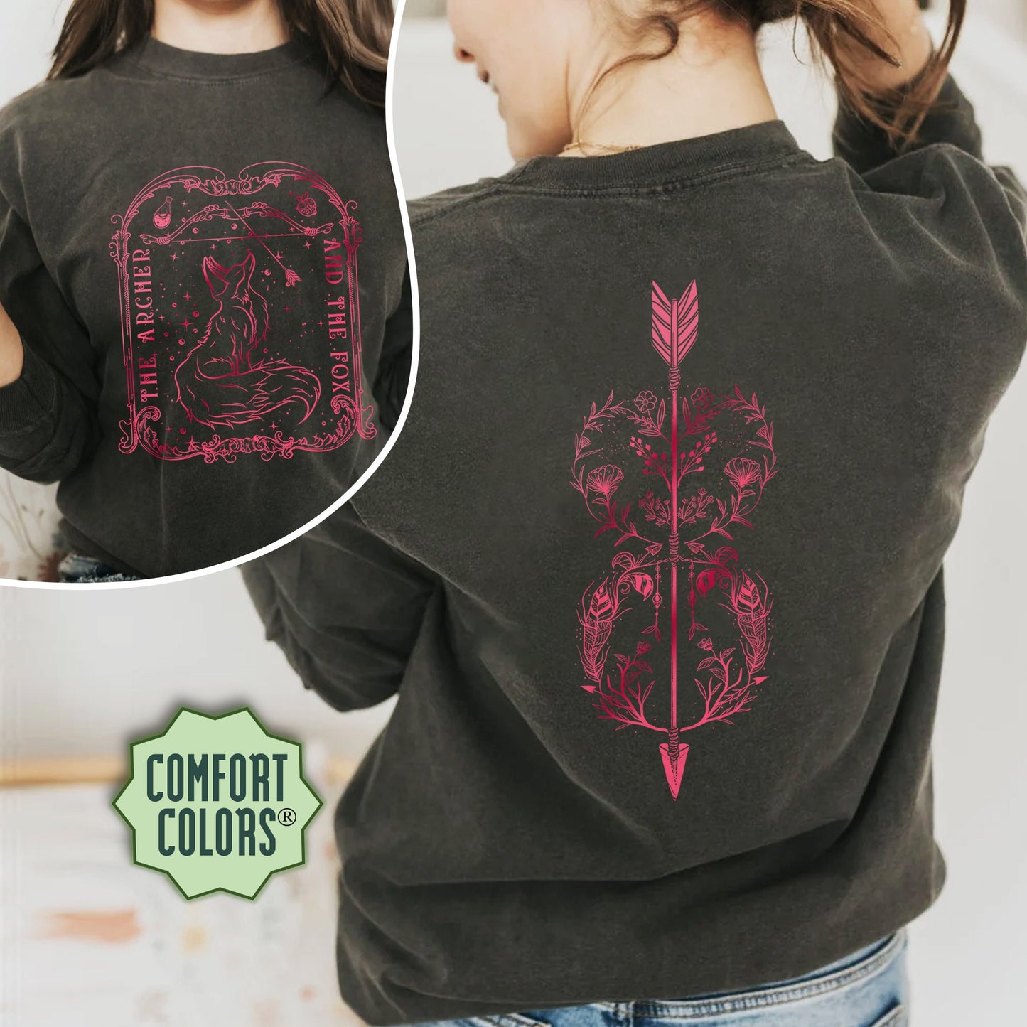 The Archer And The Fox Comfort Colors Shirt, Once Upon A Broken Heart Shirt, Fantasy Books Jumper, Reader Gift For Reader, Bookish Gift