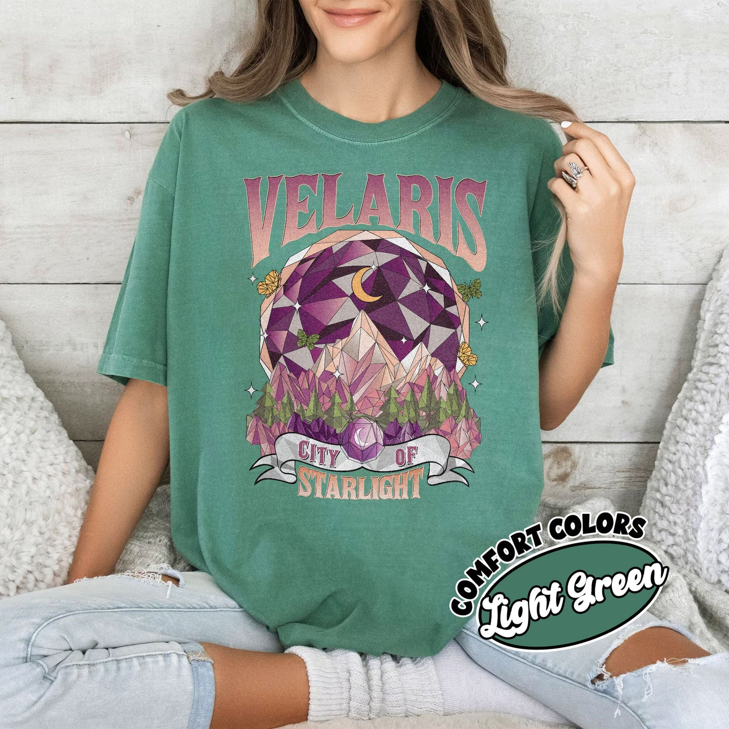 Acotar Velaris City of Starlight Comfort Colors Shirt, The Night Court Trendy Tee, A Court of Thorns and Roses Merch, SJM Merch