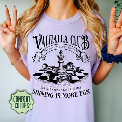 Valhalla Club Comfort Colors Shirt, Twisted Love Shirt, Twisted Series Merch, King of Wrath, Romance Book Shirt, Book Lover Gift,Alex Volkov