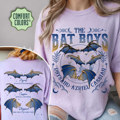 Bat Boys Wings Comfort Colors, Acotar Tshirt Bat Boys, Bat Boys Shirt, Crescent City Sweatshirt, Acotar Merch Cassian, Sjm Merch